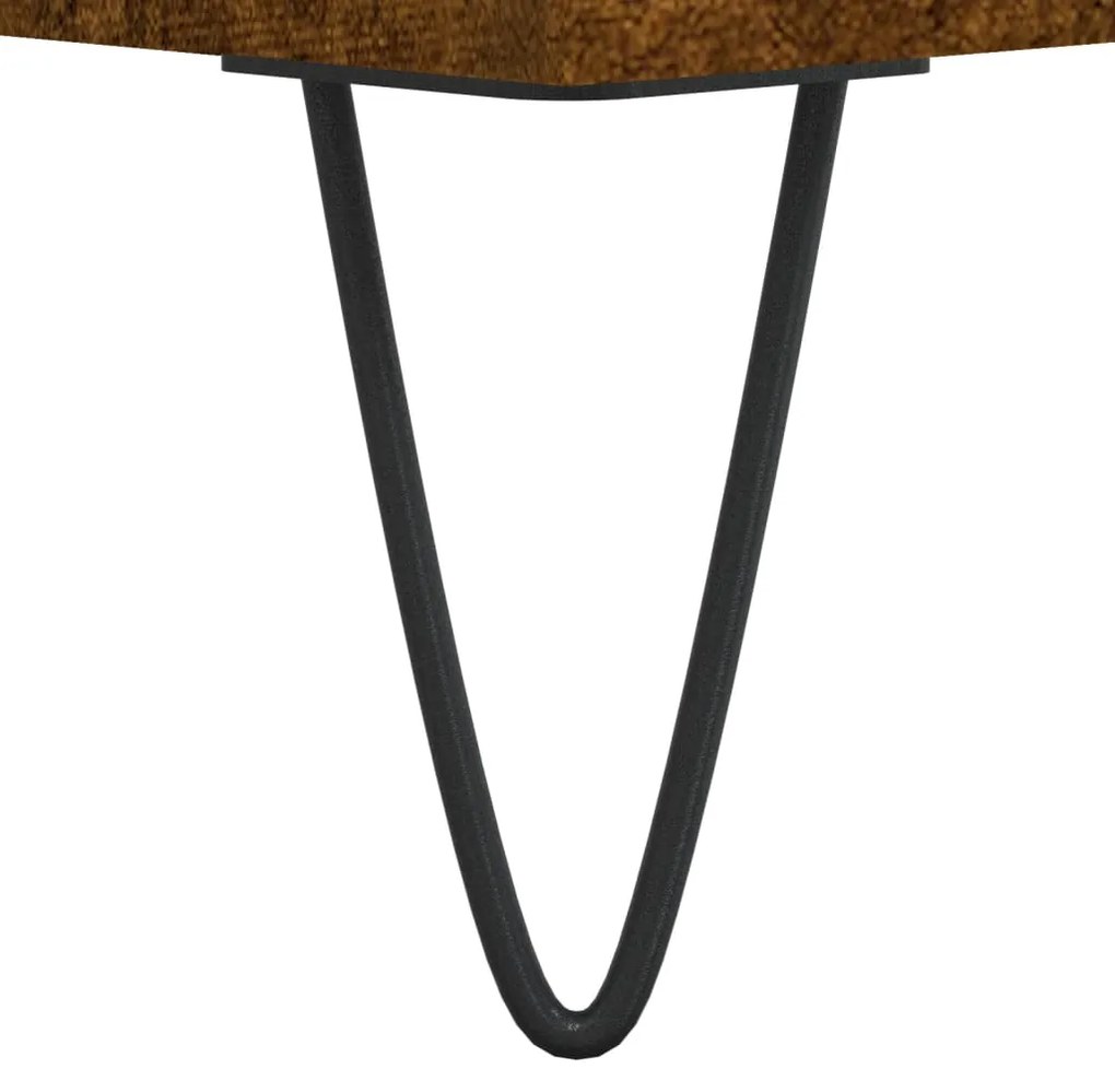 Mesa de centro 100x50x45 cm derivados madeira carvalho fumado