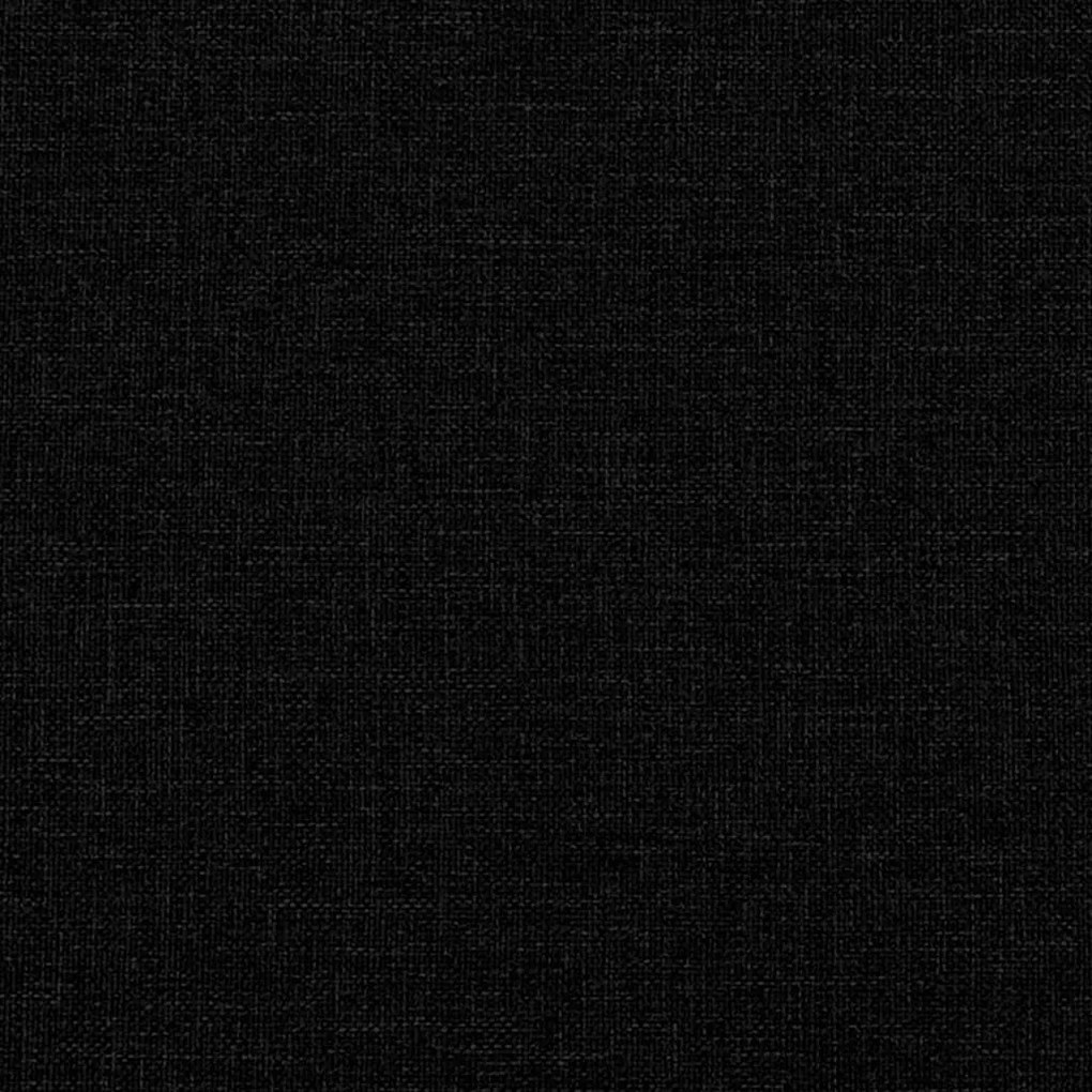 Sofá de 2 lugares tecido 120 cm preto