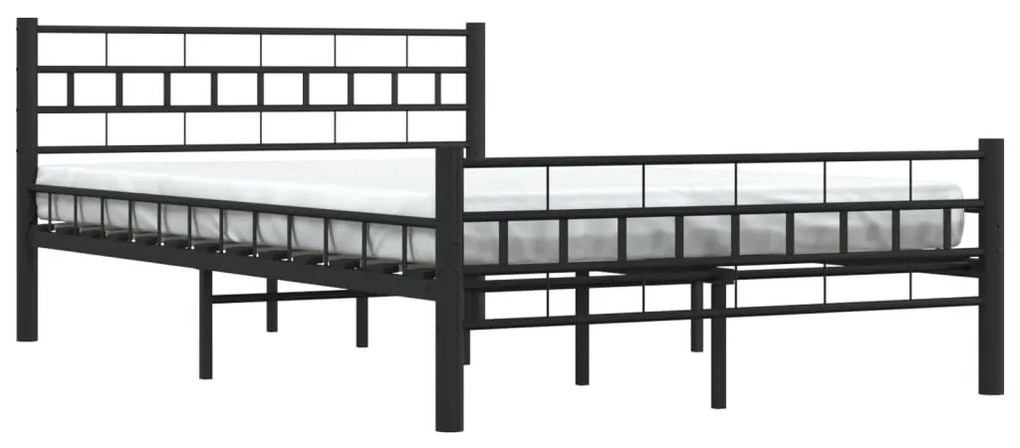 Estrutura de cama 120x200 cm aço preto