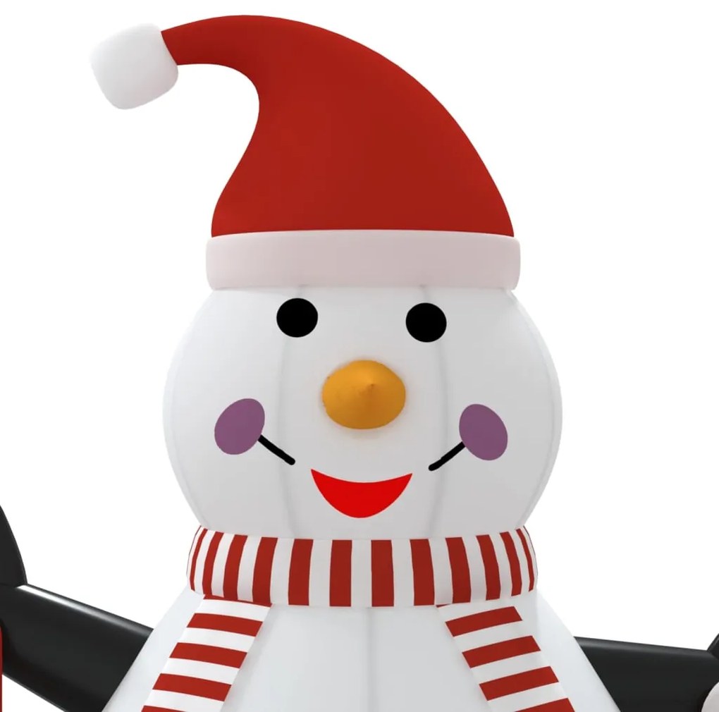 Boneco de neve insuflável com luzes LED 300 cm