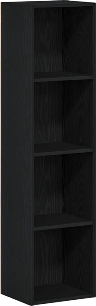 vidaXL | Gabinete de Livros | Carvalho preto 36 x 30 x 143 cm