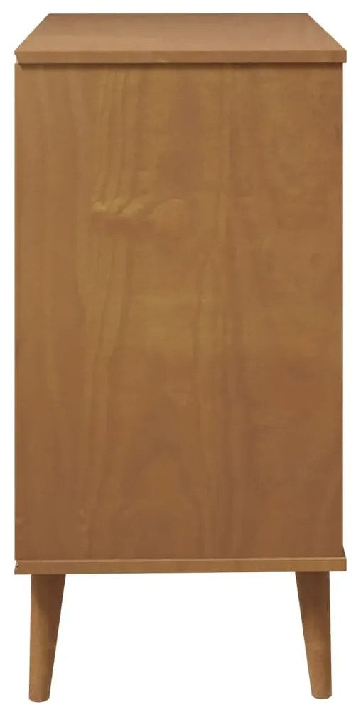 Armário de gavetas MOLDE 80x40x80 cm pinho maciço castanho