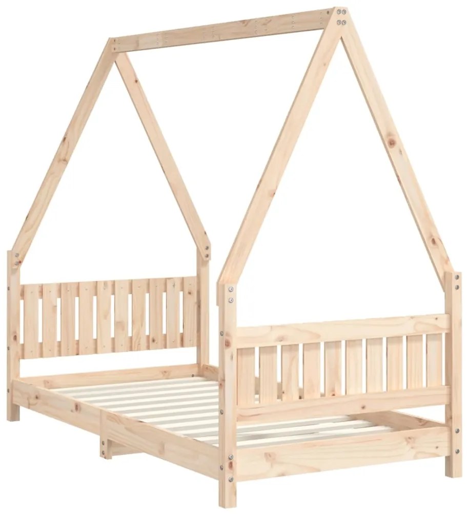 Estrutura de cama infantil 80x160 cm pinho maciço