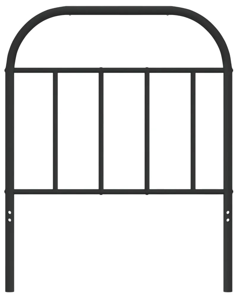 Cabeceira de cama 75 cm metal preto