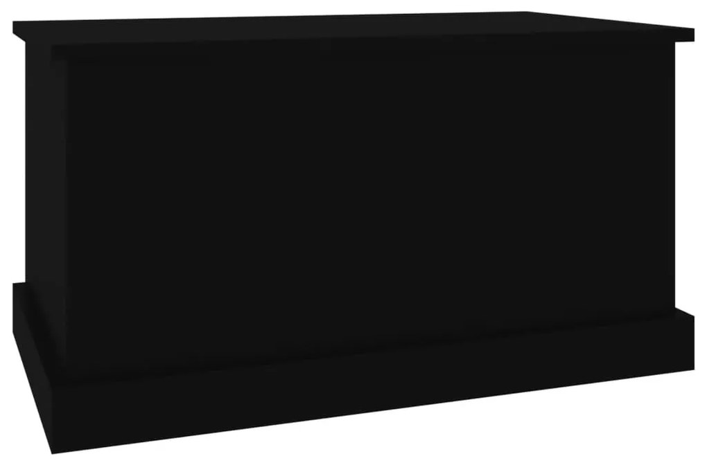 Caixa de arrumação 70x40x38 cm derivados de madeira preto