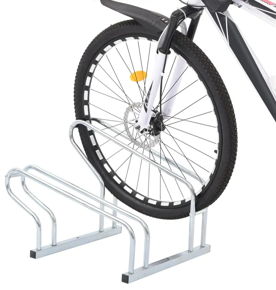 Suporte independente para 2 bicicletas aço galvanizado