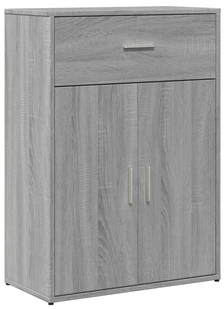 Aparadores 2 pcs 60x30x84 cm derivados madeira cinzento sonoma