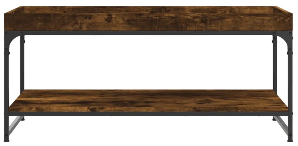 Mesa de centro 100x49x45 cm derivados madeira carvalho fumado