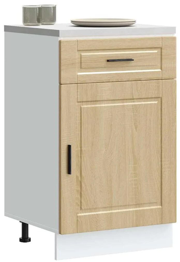 vidaXL Armário base de cozinha Porto derivados madeira carvalho sonoma
