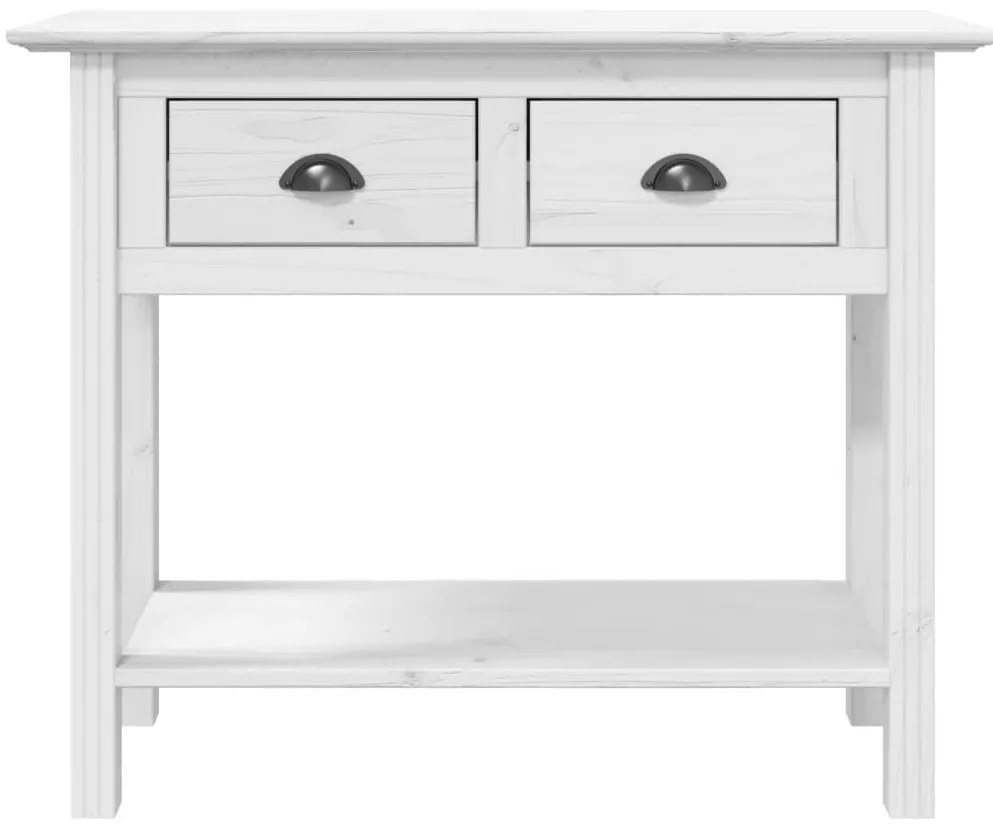 Mesa consola BODO 91x35x74 cm madeira de pinho maciça branco