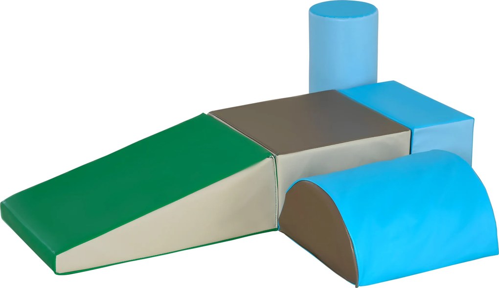 Conjunto de 5 Blocos de Psicomotricidade para Crianças Blocos de Construção Brinquedo para Aprendizagem Multicor