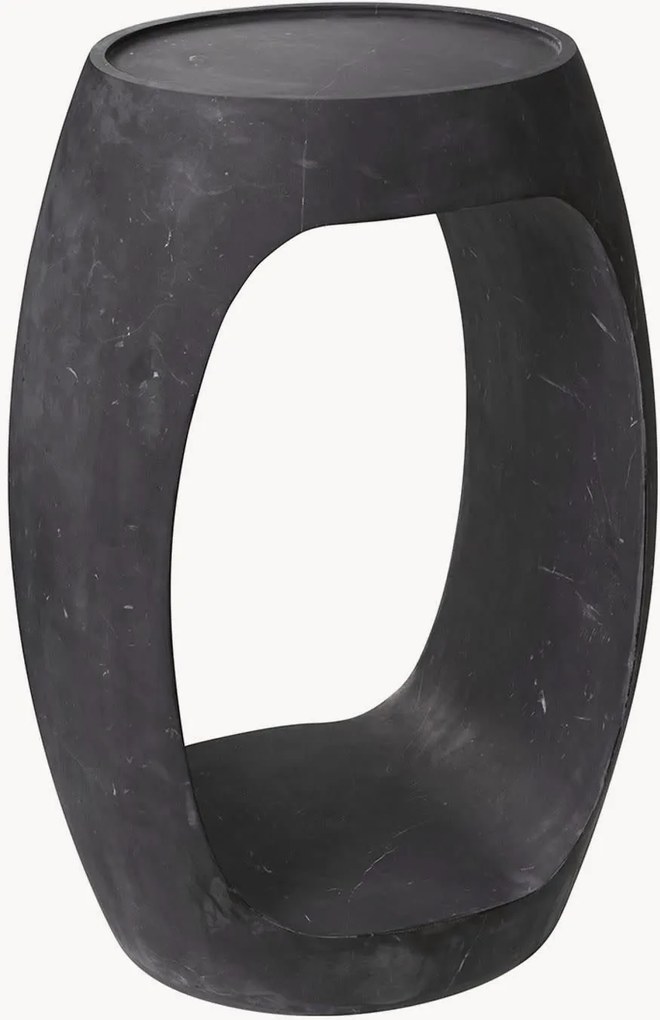 Mesa de apoio oval em mármore Clipper