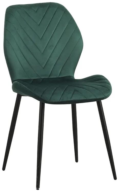Cadeira Vica Veludo - Verde