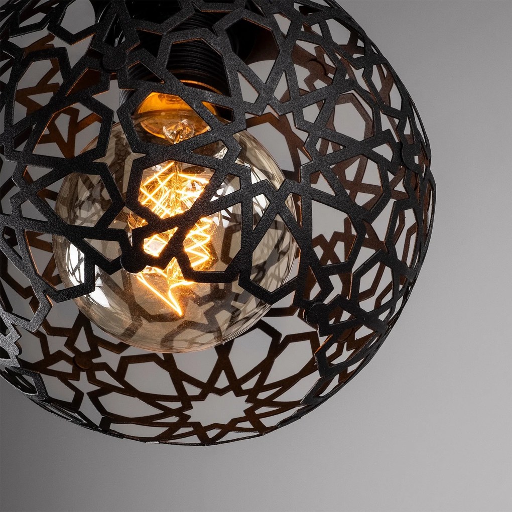 Chandelier Fellini – Preto – Diâmetro 17 cm x Altura 115 cm