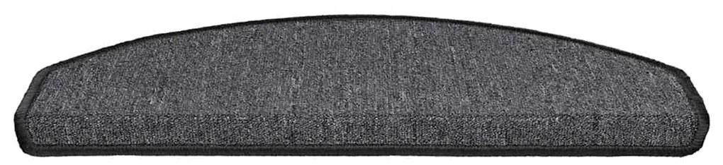 Tapetes de escada 20 pcs 65x24x4 cm antracite