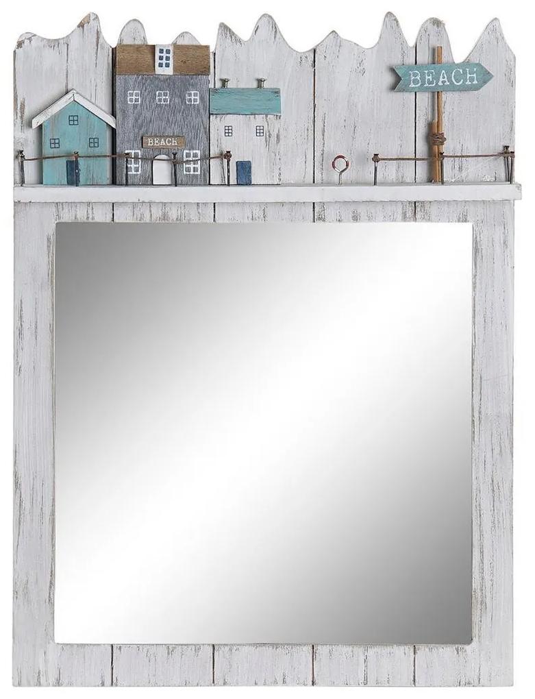 Espelho de parede DKD Home Decor Beach Madeira MDF (30 x 4 x 40 cm)