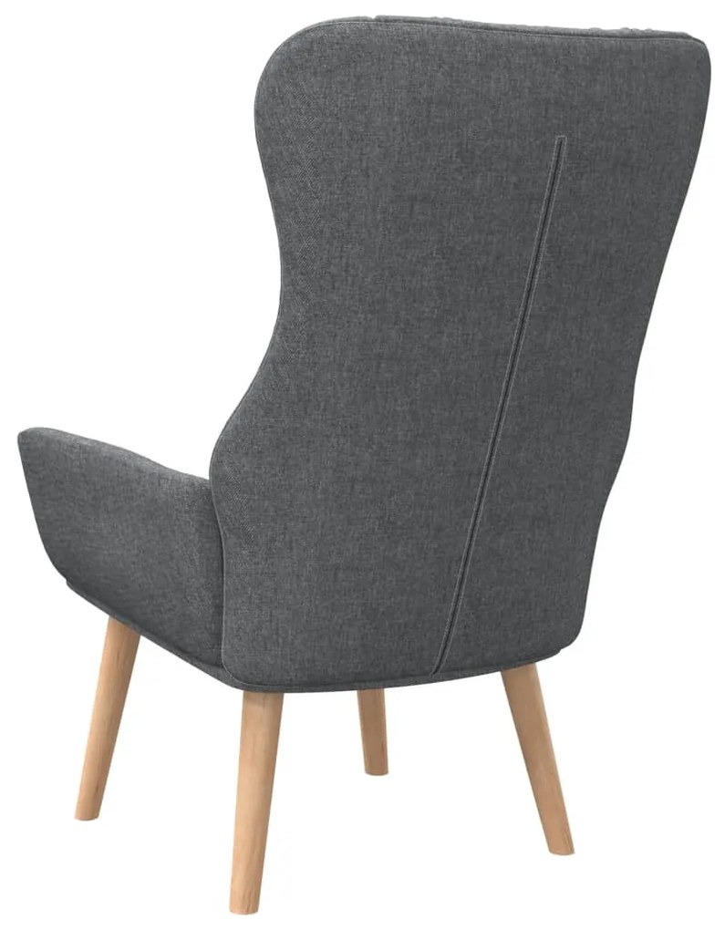 Poltrona Kalani WingBack em Tecido - Cinzento-Escuro - Design Nórdico