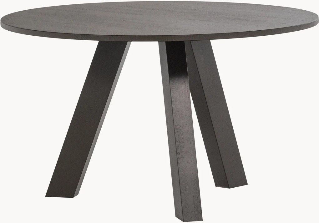 Mesa de jantar redonda em madeira de carvalho Rhonda