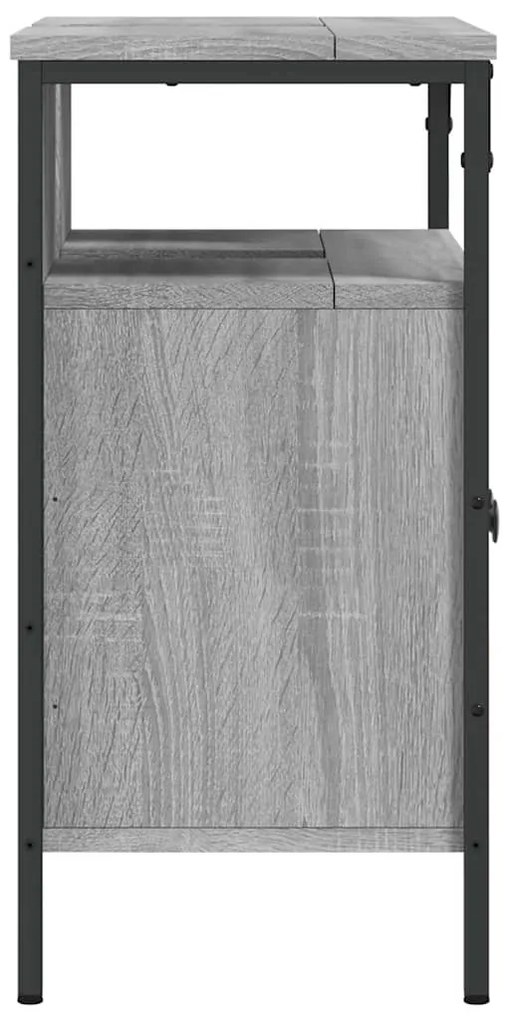 Móvel p/ lavatório 60x30x60cm derivados madeira cinzento sonoma