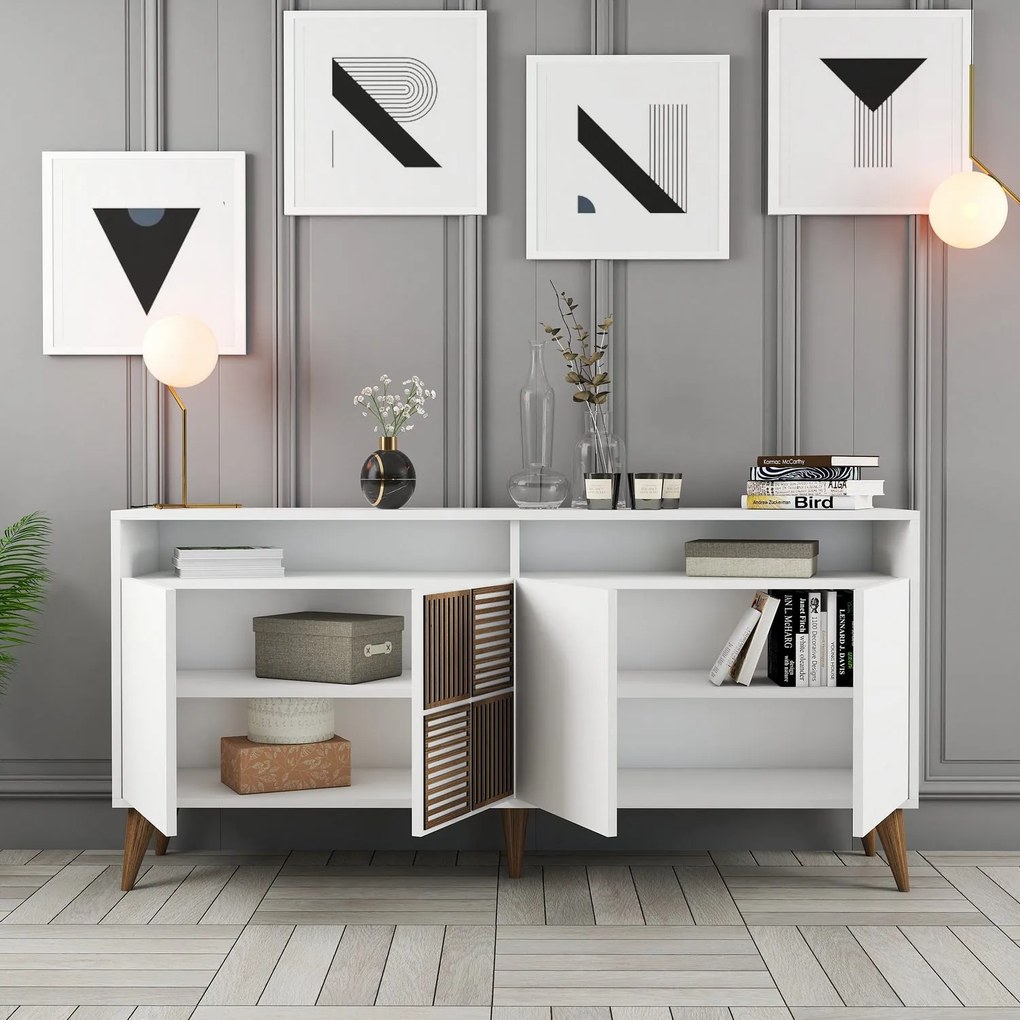 Console Milan – Branco – 160 cm x 78 cm x 35 cm