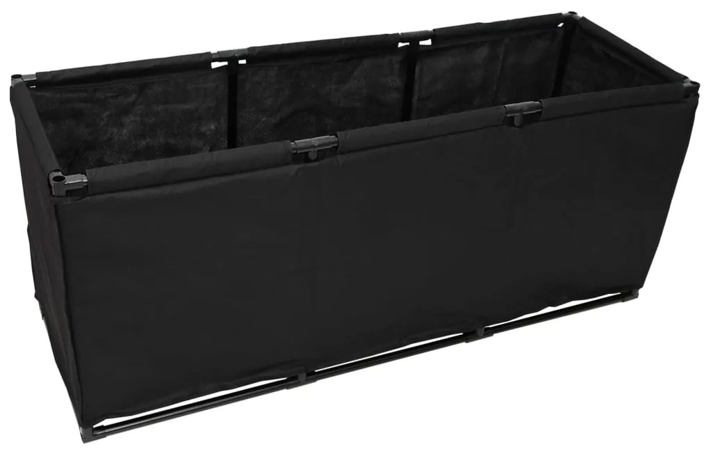 vidaXL Caixa de arrumação 105x34,5x45 cm tecido preto