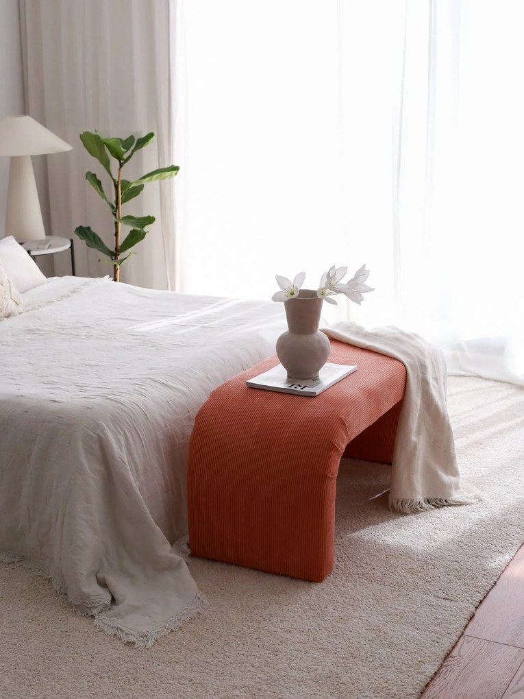 Pouffe Nu – Coral – 106 cm x 45 cm x 46 cm