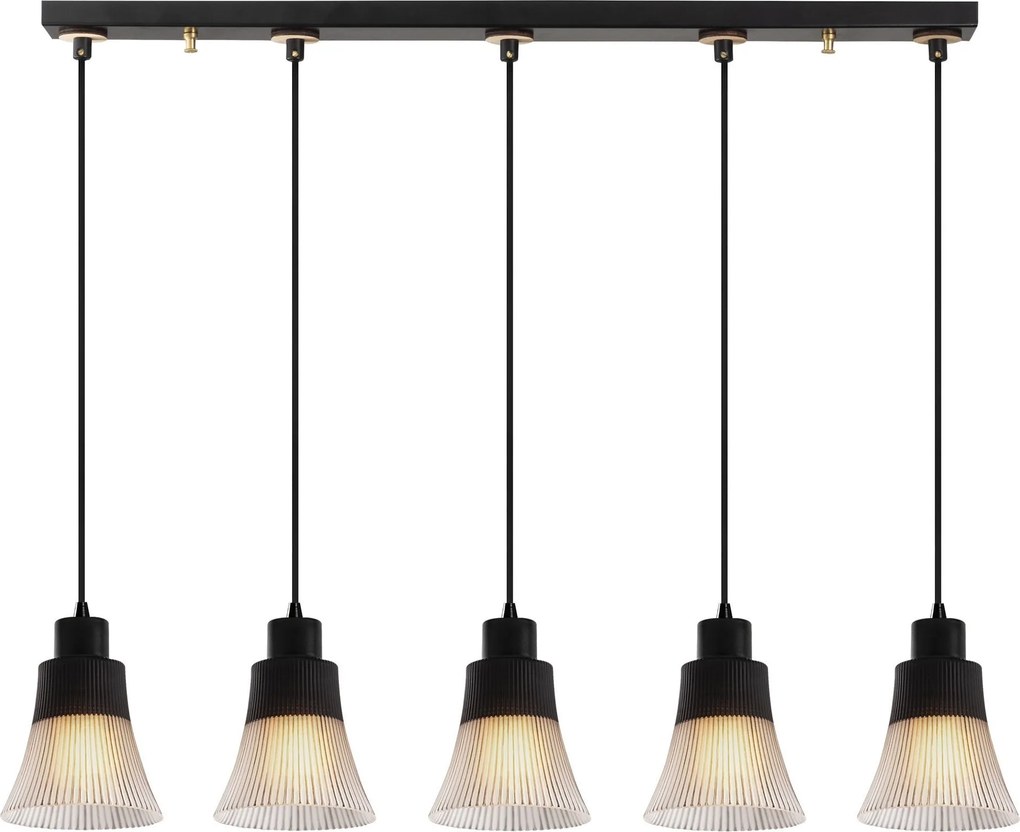 Candeeiro de Teto Foca – Preto – Diâmetro: 88 cm, Altura: 105 cm