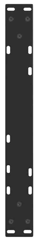 Pés para mesa de centro em V 2 peças preto 60x(42-43,3) cm aço