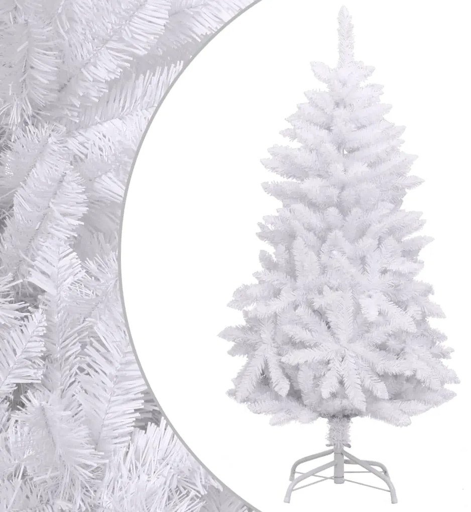 357785 vidaXL Árvore de Natal artificial articulada com suporte 150 cm branco