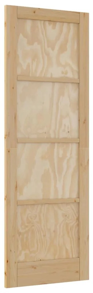 Porta Interior "ORKDAL" 73,5x211x4 cm Madeira Sólida de Pinho
