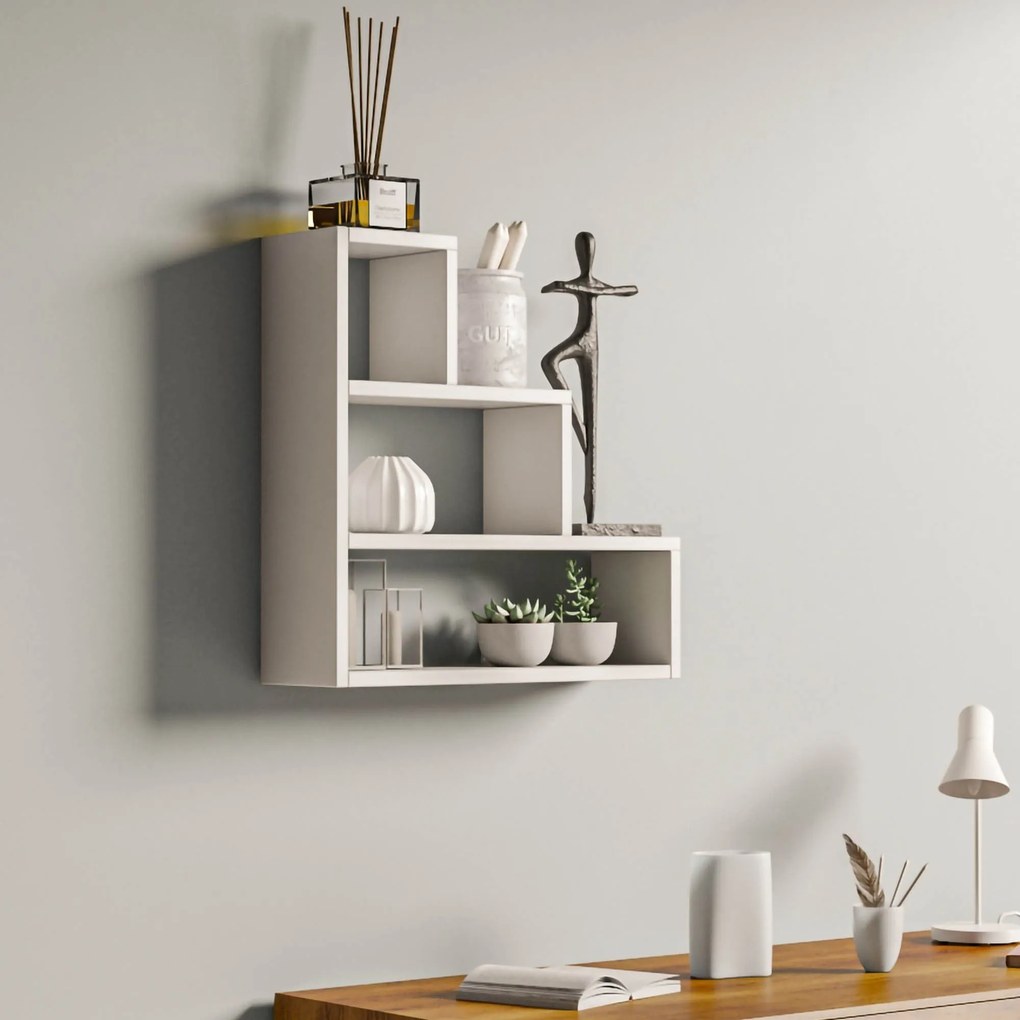Prateleira de Parede Piramit – Branco – 62x62x18 cm