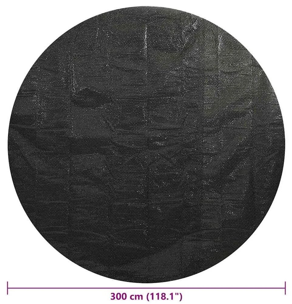 Cobertura para piscina 300 cm PE preto