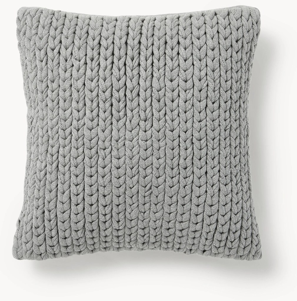 Capa de almofada artesanal de malha grossa Adyna