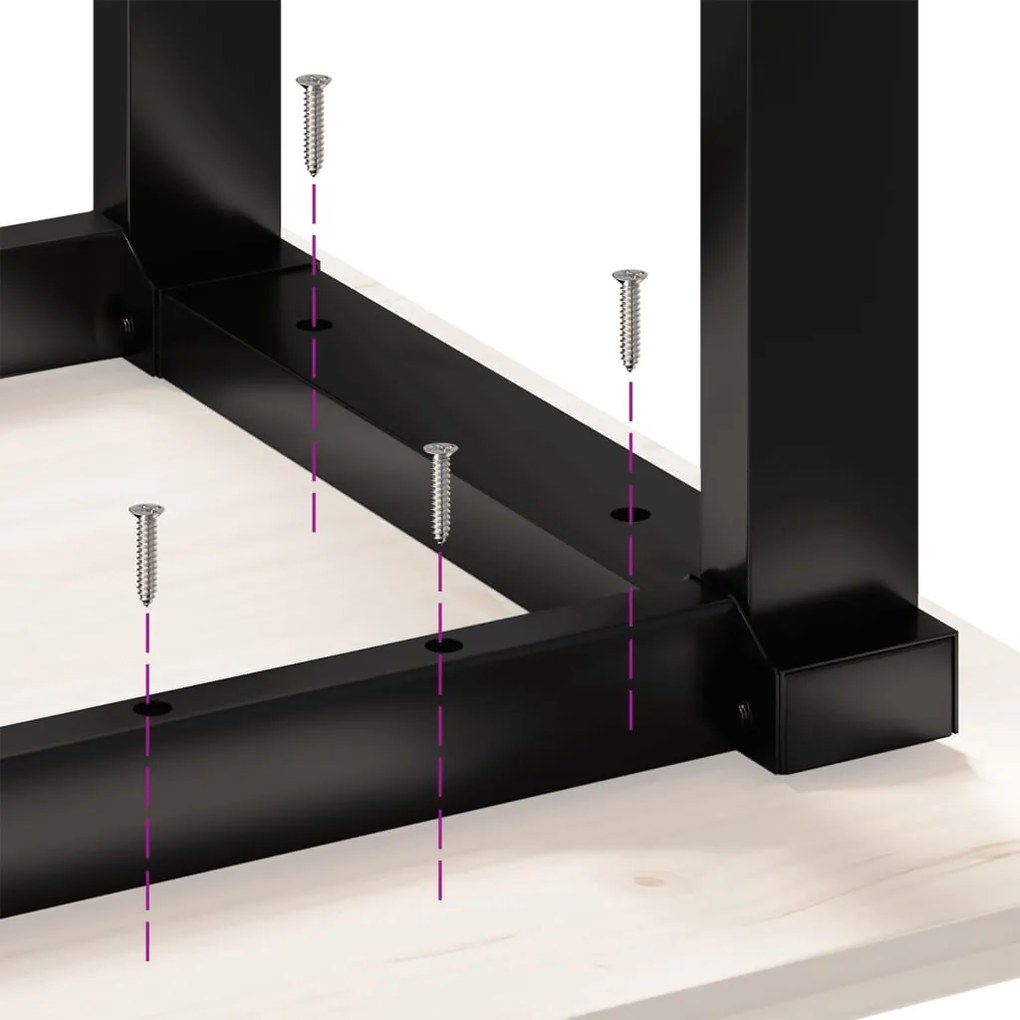 Pernas para mesa de centro estrutura em O aço
