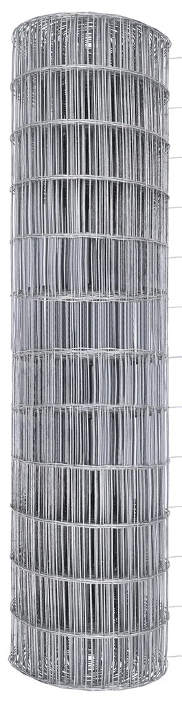 Cerca Euro com 13 Postes 1.2x25 m Aço Galvanizado