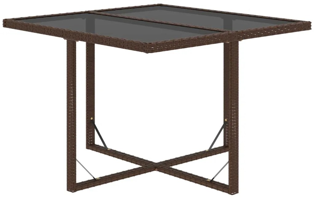 9 pcs conjunto jantar p/ jardim c/ almofadões vime PE castanho