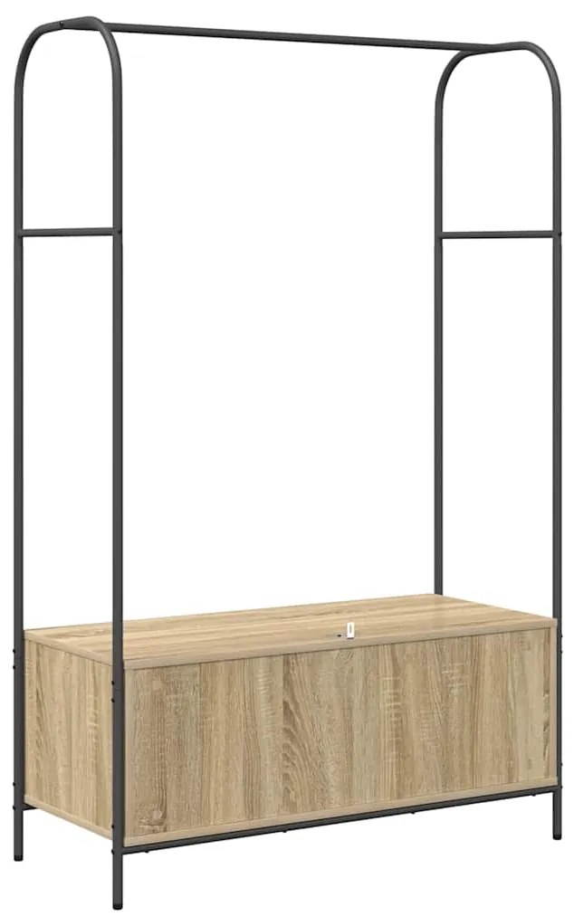 Cabideiro com prateleiras Carvalho Sonoma 100x44x160 cm