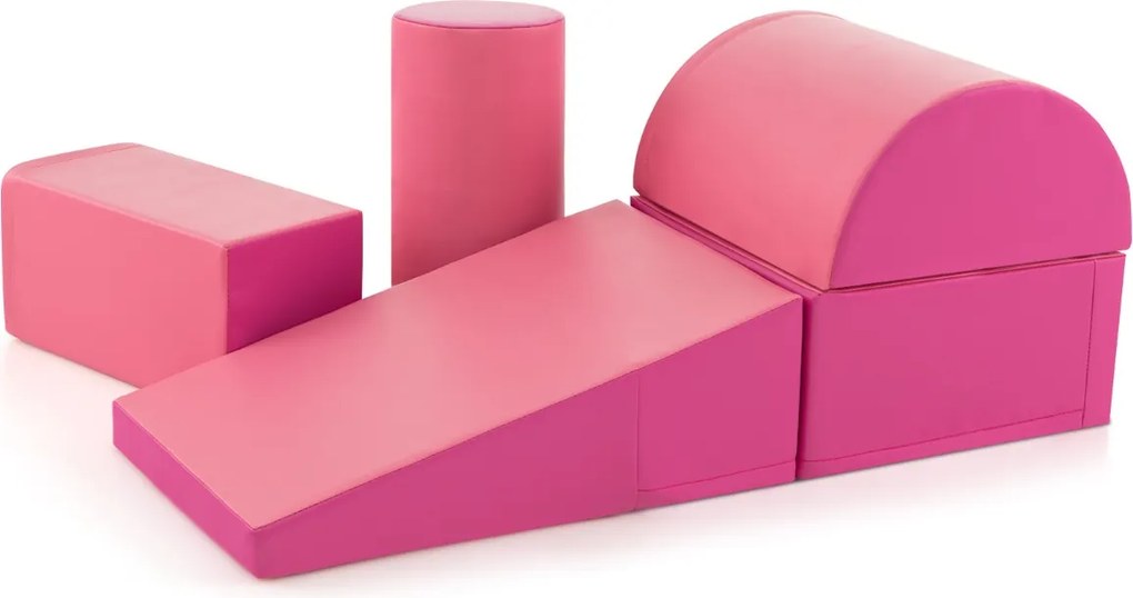 Conjunto de blocos de espuma grandes para crianças Blocos de construção Brinquedos educativos para bebés Vermelho