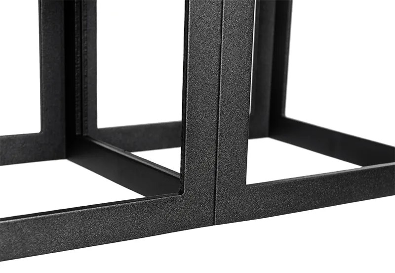 Candeeiro de teto moderno preto 2-luzes - Cela