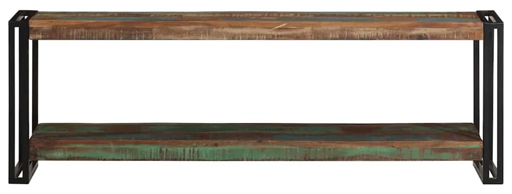 Móvel de TV 120x30x40 cm madeira recuperada maciça