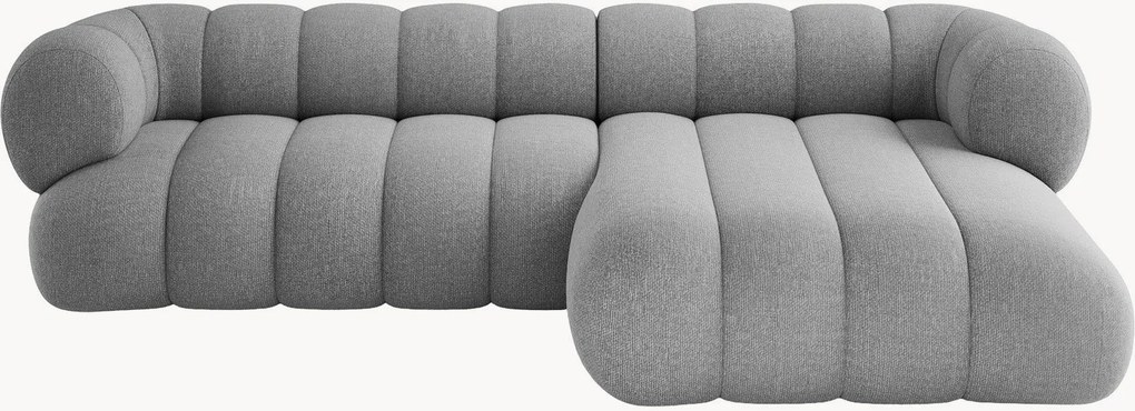 Sofá de canto em chenille Koge (5 lugares)