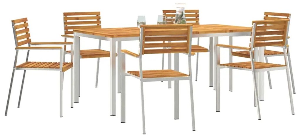 Conjunto de Jantar para Jardim 7 pcs