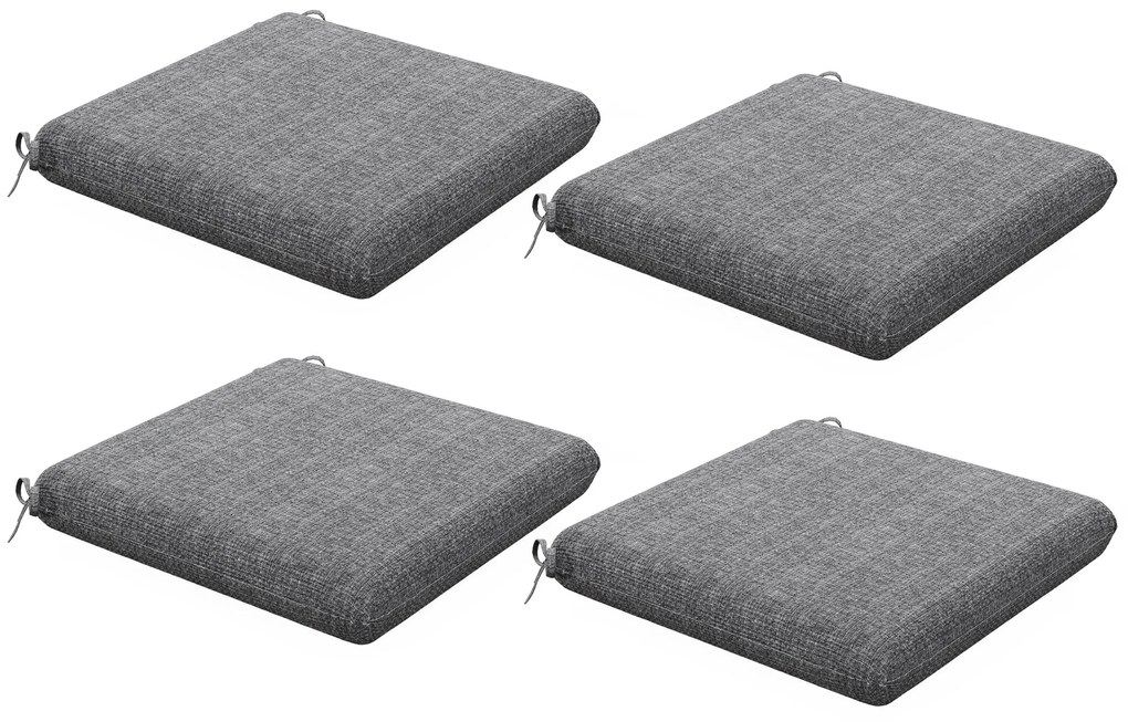 Conjunto de Almofadas para Cadeiras 47x47x7 cm Conjunto de 4 Peças Alm