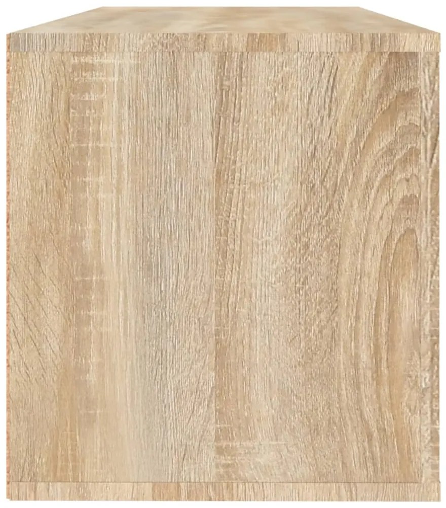 Sapateira parede 100x35x38 cm derivados madeira carvalho sonoma