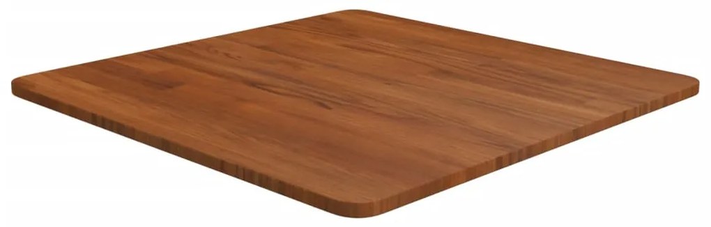 vidaXL Tampo mesa quadrado 60x60x1,5 carvalho tratado castanho-escuro