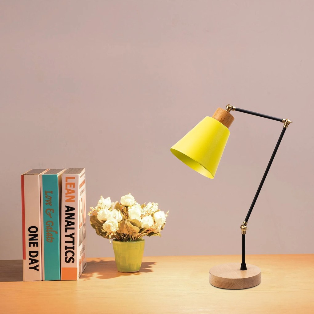 Candeeiro de Mesa Manavgat – Amarelo – 52 cm