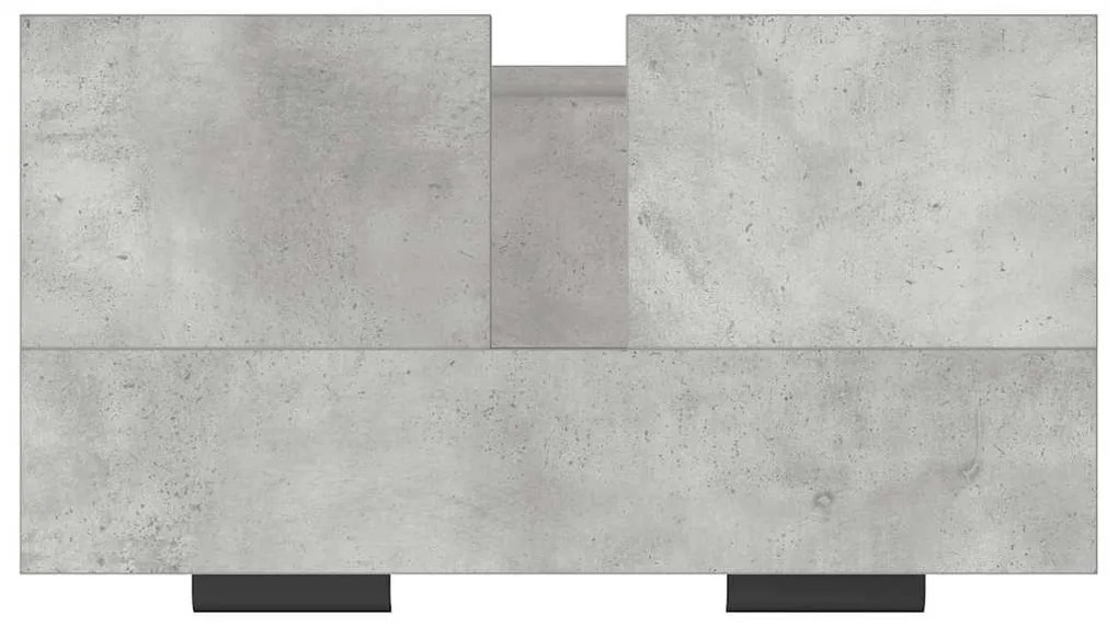 Armário casa de banho 64,5x33,5x59 cm madeira cinzento cimento