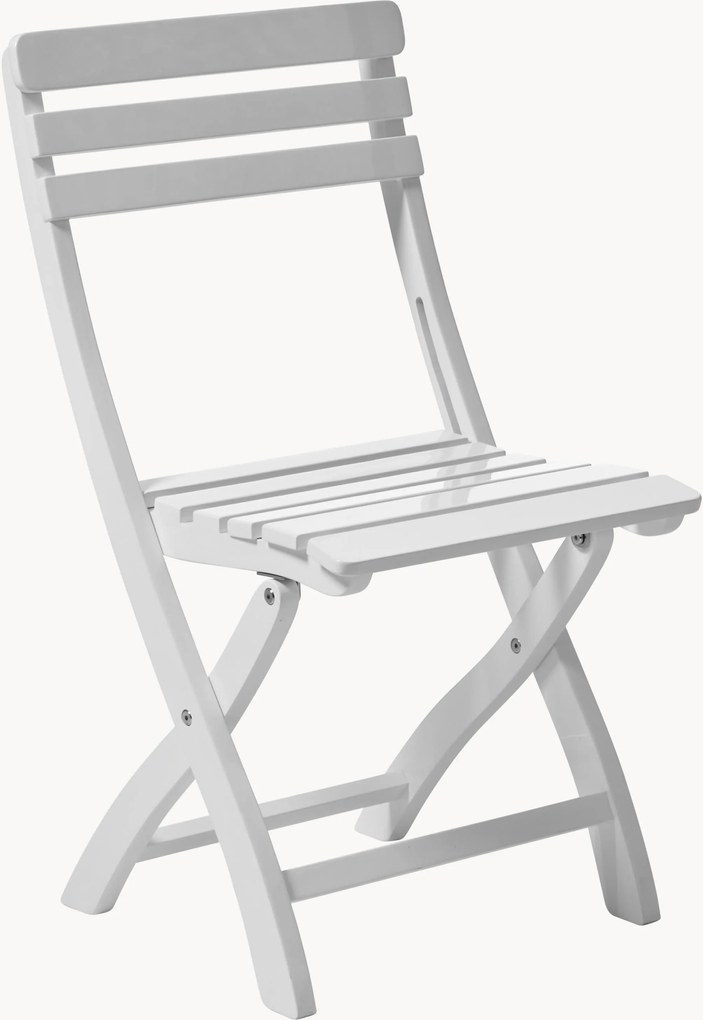 Cadeira de jardim dobrável em madeira de mogno Clarish