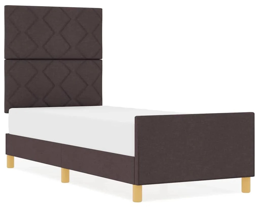 Estrutura de Cama vidaXL Castanho 80x200 cm em Tecido