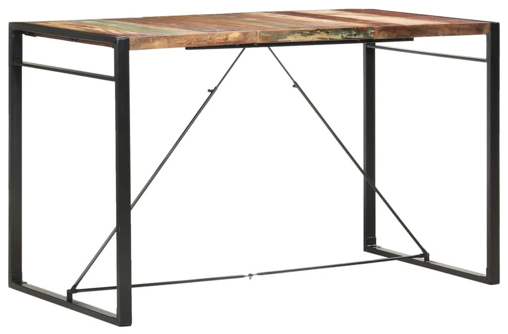vidaXL Mesa de bar 180x90x110 cm madeira recuperada maciça
